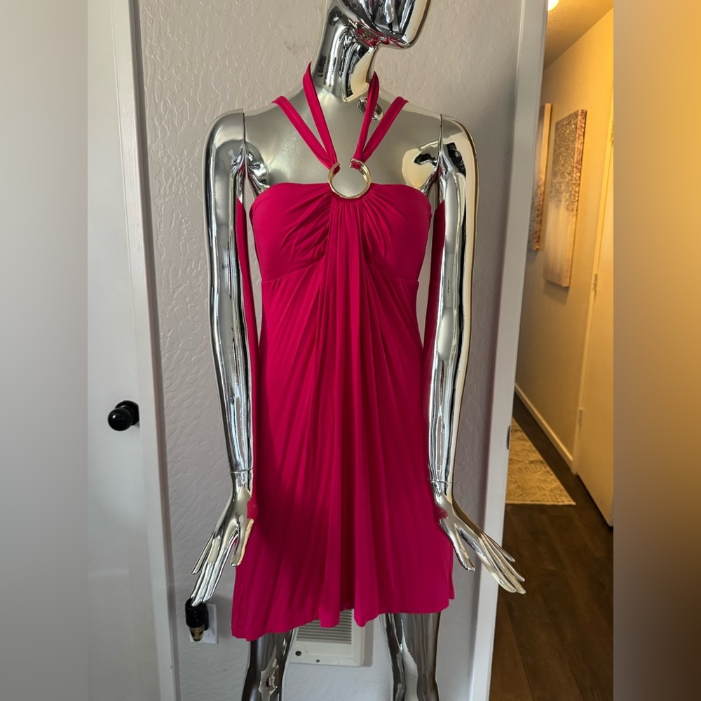 Chic Strapless Pink Dress